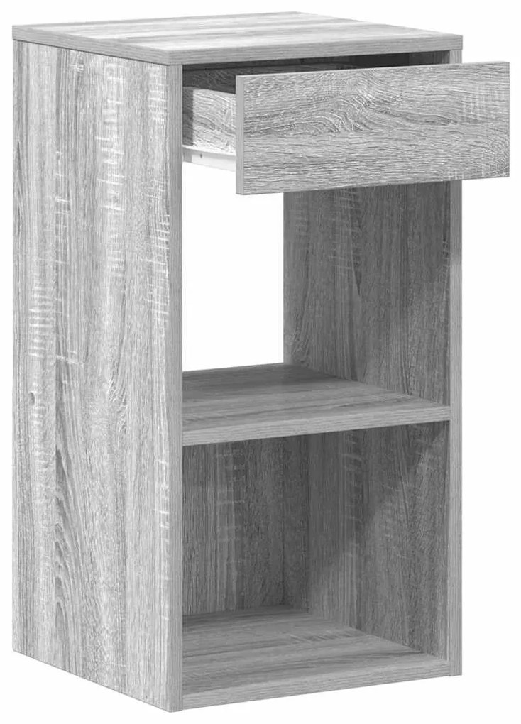 éjjeliszekrények fiókos 2 db szürke sonoma 35x34x66,5 cm