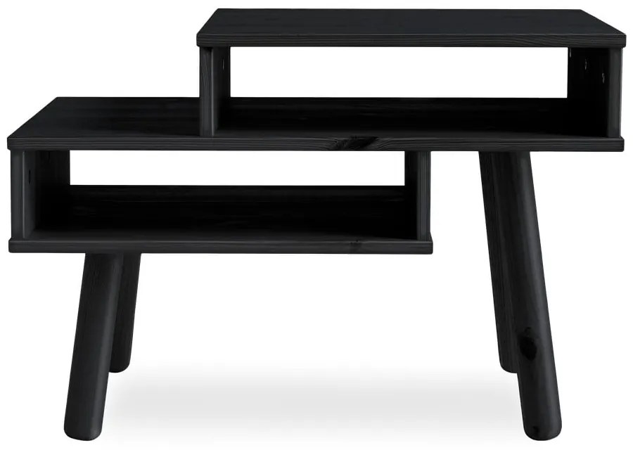 Hako fekete borovi fenyő dohányzóasztal - Karup Design