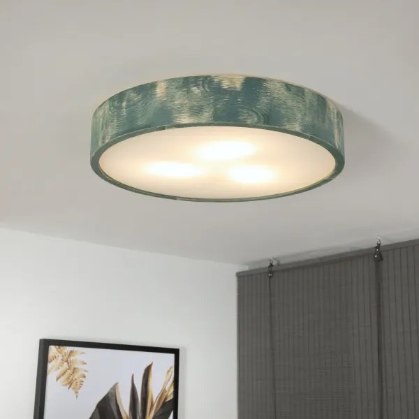 Brilagi - PINO mennyezeti lámpa, 3 x E27/15 W/230 V, fenyő/zöld, átm. 47,5 cm