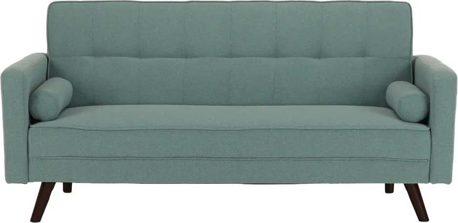 Kinyitható kanapé, zöld-mentol szövet, OTISA