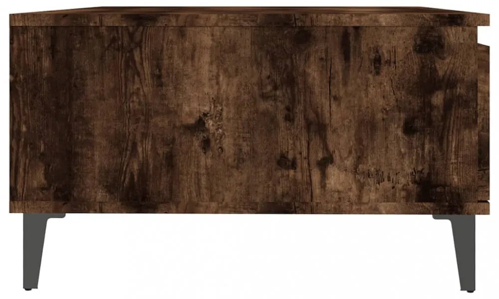 füstös tölgy színű fatermék dohányzóasztal 90 x 60 x 35 cm