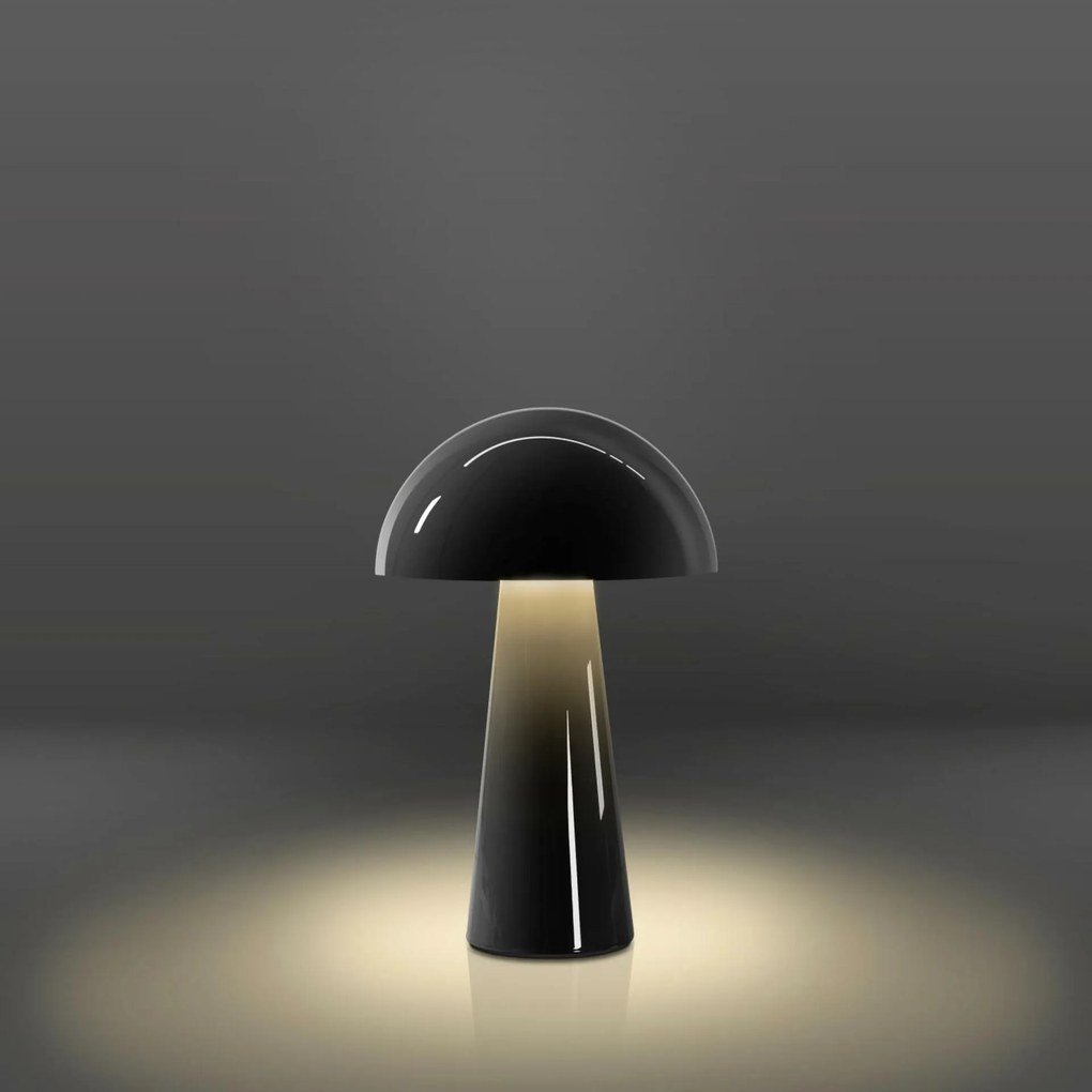 Century kültéri asztali lámpa Coco fekete Usb DIM IP54