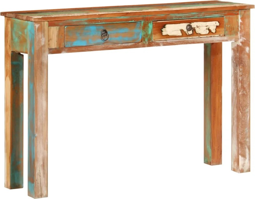 vidaXL tömör újrahasznosított fa tálalóasztal 110 x 30 x 75 cm