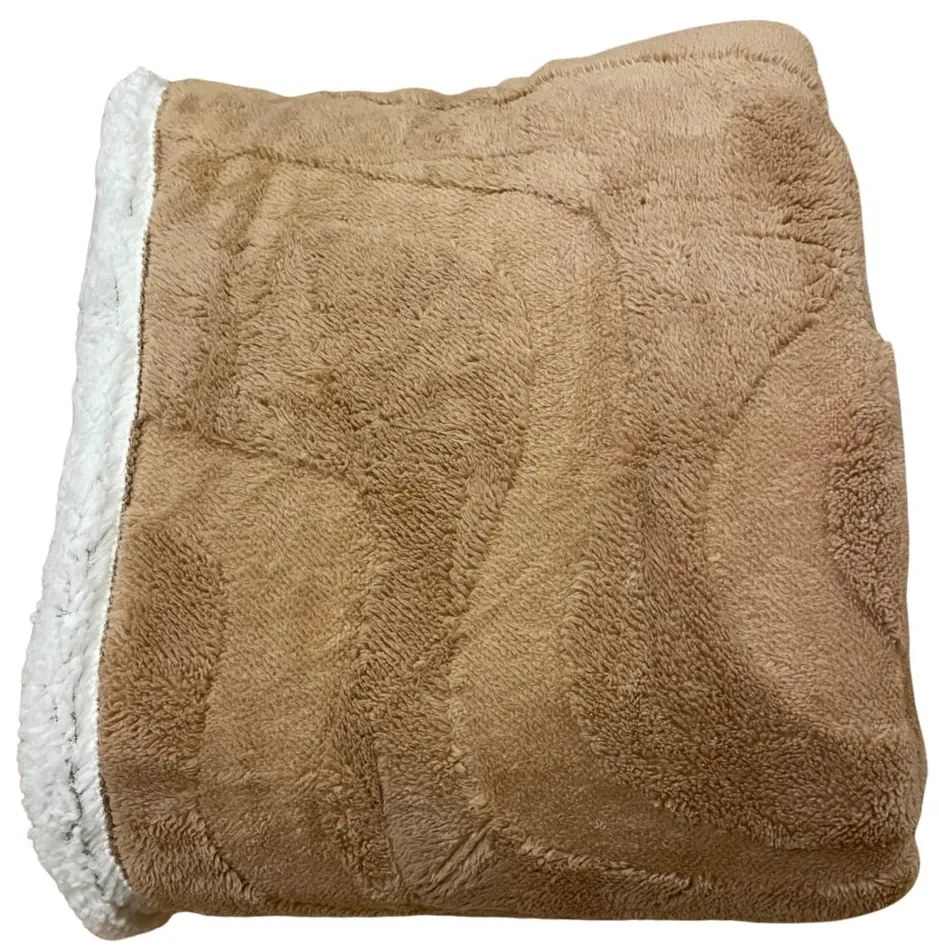 Luxus báránytakaró bézs mikroplüssből 200x230cm TiaHome