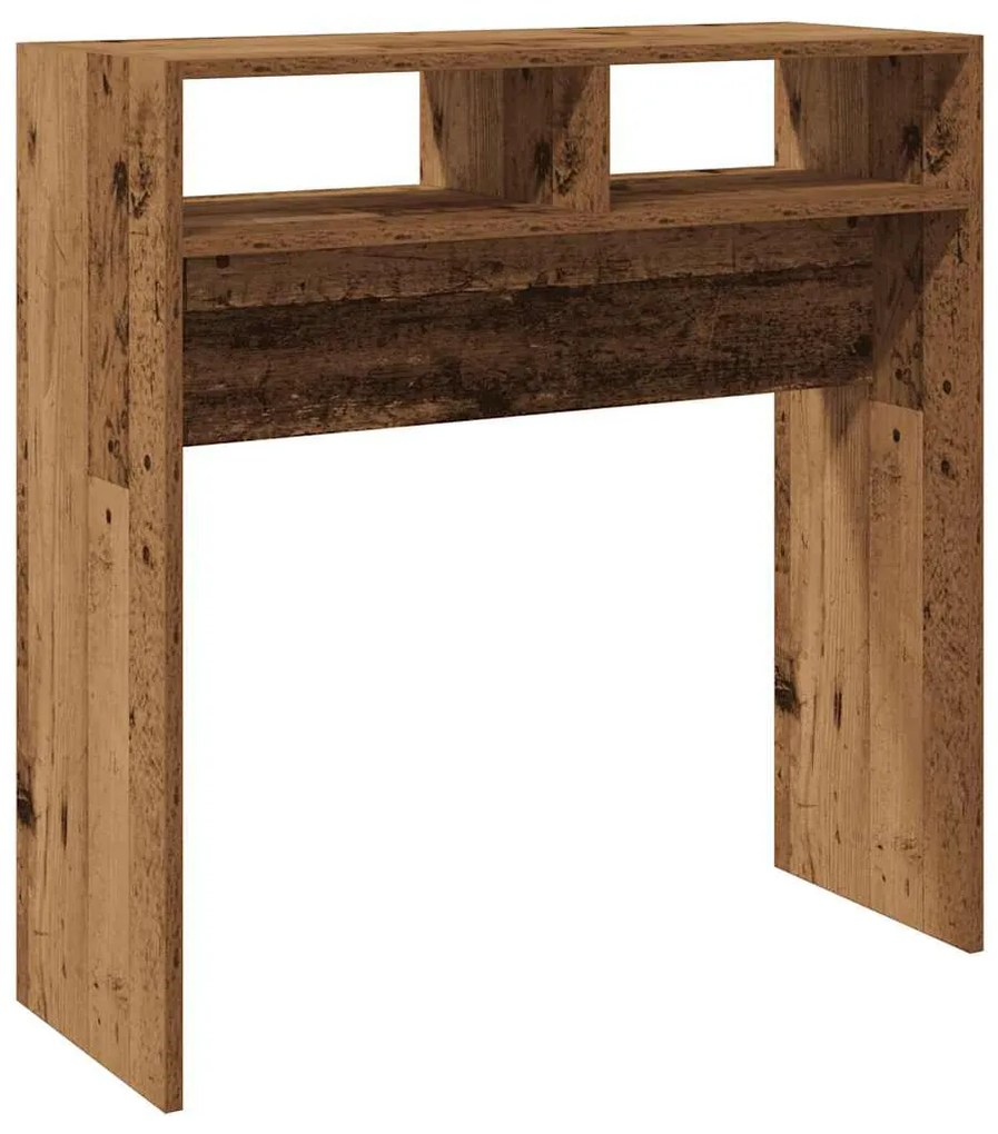 szürke sonoma szerelt fa tálalóasztal 78 x 30 x 80 cm