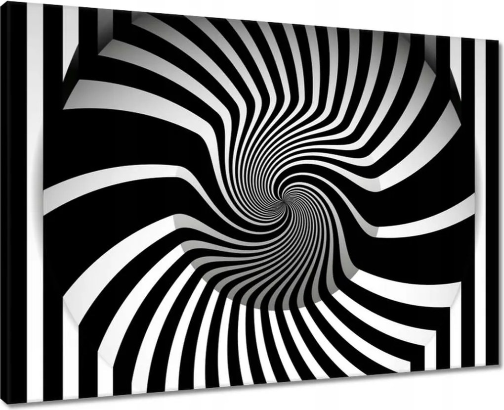 Vászonkép 70x50 Absztrakt fekete-fehér