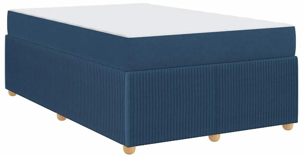 Ágykeret matraccal matracmal Kék 120 x 190 cm szövet