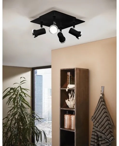 Eglo 33678 - LED Fürdőszobai spotlámpa TAMARA 1 4xGU10/3,3W/230V IP44