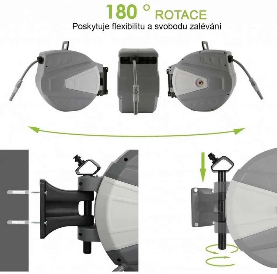 Automatikus tekercselő 40 m-es tömlővel, XL