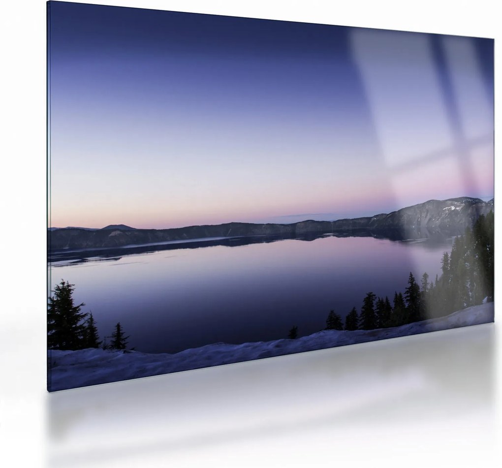 A tó képe (üvegen) (70x50 cm)