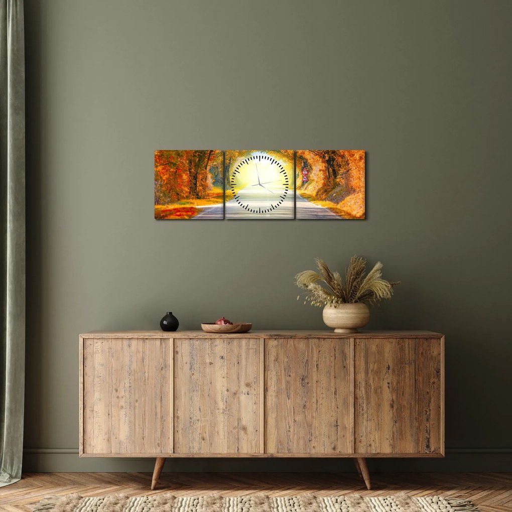 Kép - kapu a fák koronájából (órával) (90x30 cm)