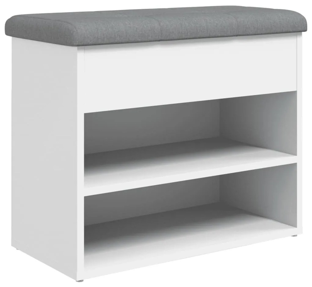 fehér cipőpad 62 x 32 x 50 cm rétegelt fából