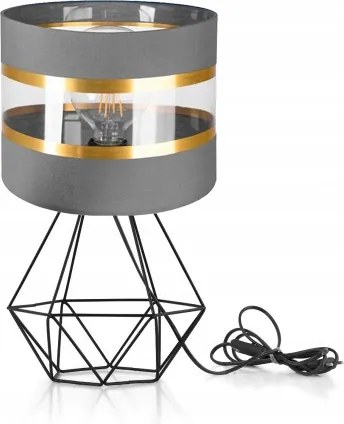 Éjjeli lámpa Loft asztali lámpa led E27 lámpabúra