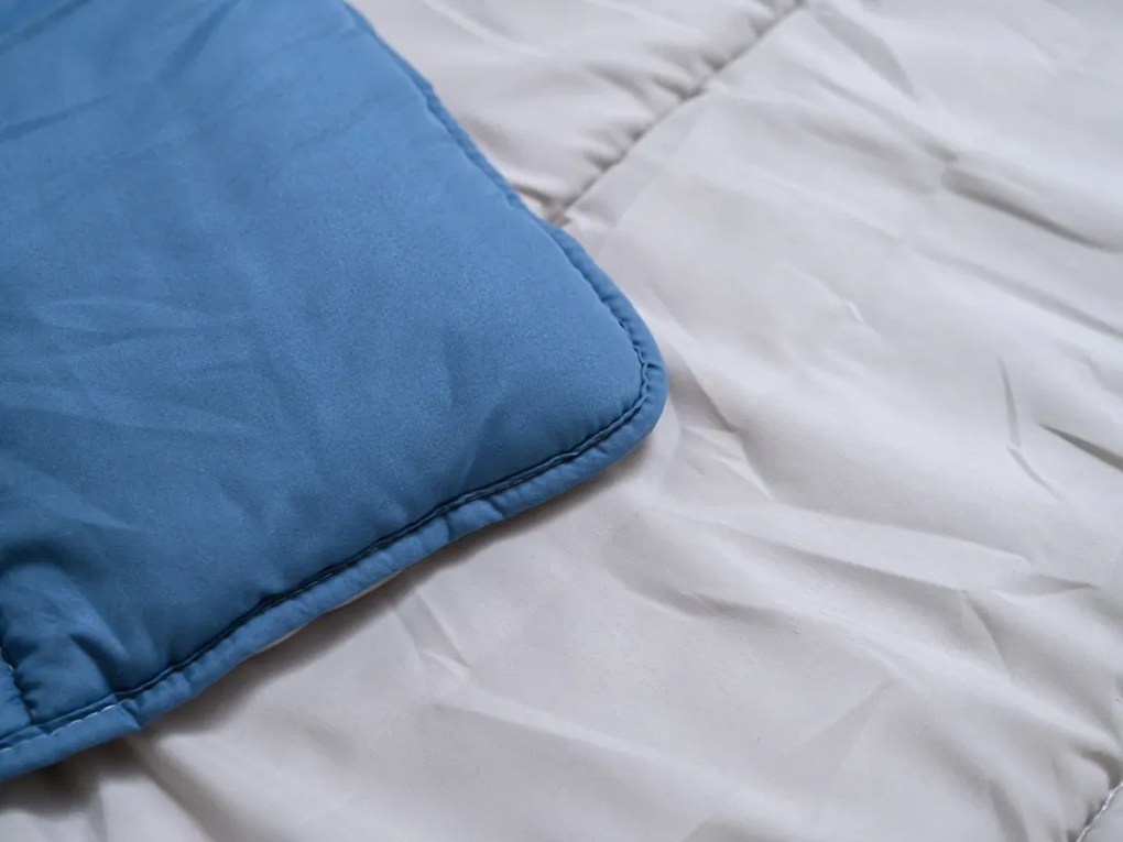 Egész éves steppelt paplan 140x200 cm üreges szálból, kék