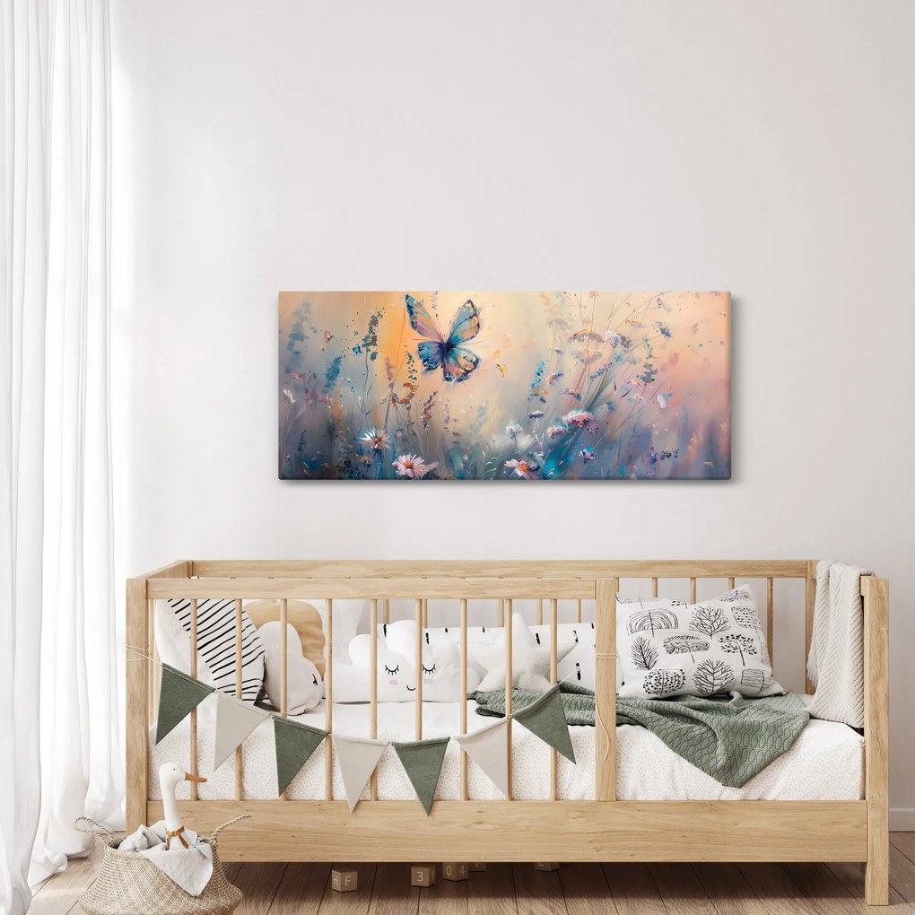 Kép - Rét pillangóval II (120x50 cm)