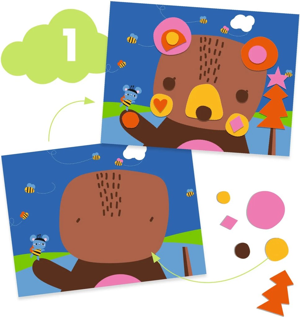 Kreatív műhely - 6 technika 1 dobozban - Egér és barátai - The mouse and his friends