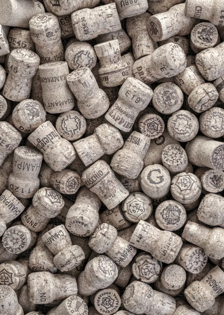 Poszter 64x90cm Pezsgős dugók, Assaf Frank