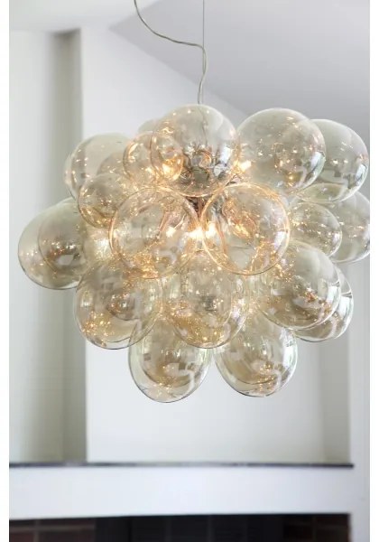 ByRydens 4200650-5503 - Csillár zsinóron GROSS GRANDE 8xG9/4W/230V füstös/barna