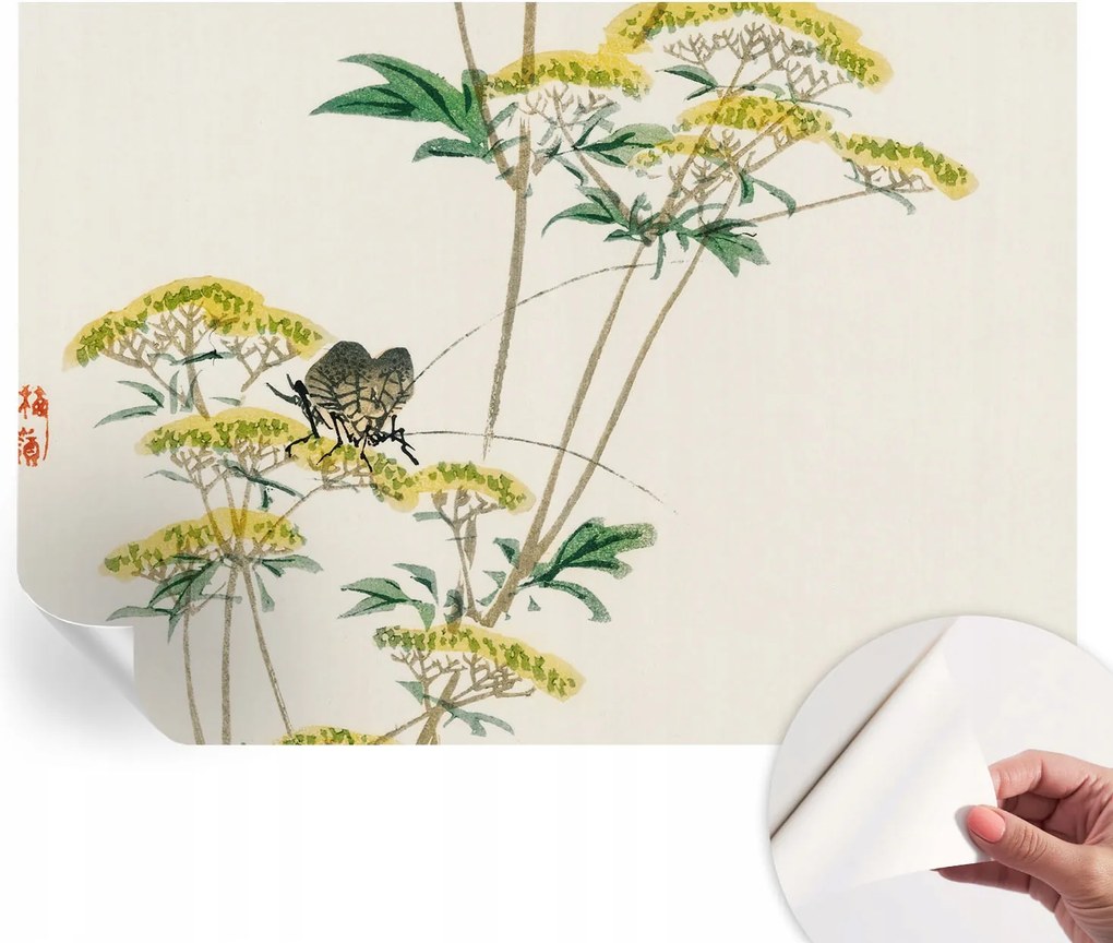 Öntapadós tapéta Divatos 3D fali ragasztó Virágok természet 208x146 cm