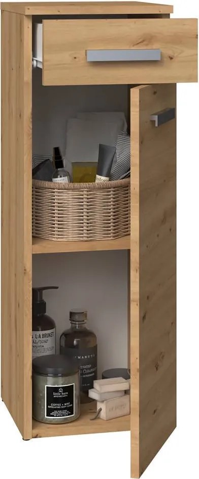 Nel V DS fürdőszoba szekrény, tölgy