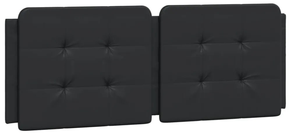 fekete műbőr ágykeret matrac nélkül Zadar 140x200 cm