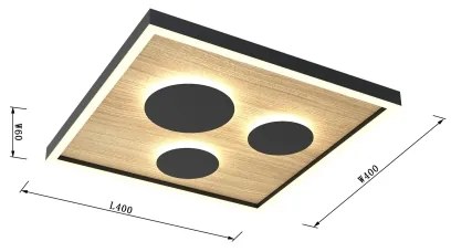Wofi 9012-306S - LED dimmelhető mennyezeti lámpa DIJON LED/26W/230V