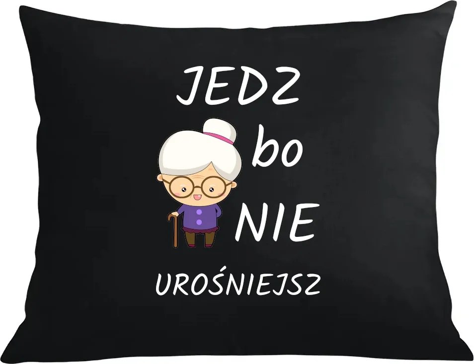 Párna párnahuzat Klasszikus Nagymama egyél, mert nem fogsz megnőni Nagymama napja