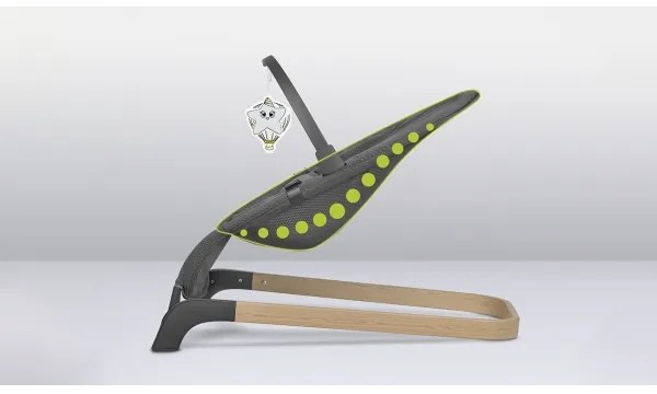 Lionelo - Babaringató JUNE szürke