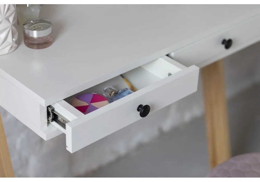 Leno fehér állvány munkalappal és fiókkal - Ragaba