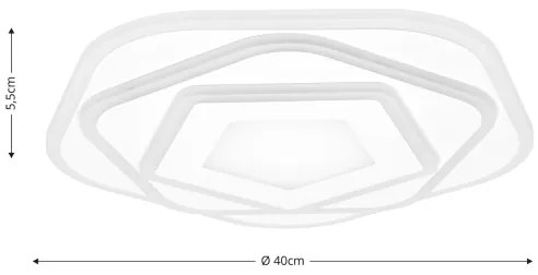 Brilagi - Dimmelhető mennyezeti LED lámpatest MODERN LED/64W/230V 3000-6000K + távirányító