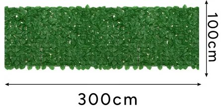 Artificial hedge for balcony 3x1m Gardlov 25343