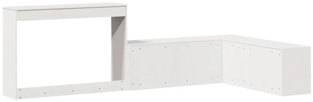 tömör fenyőfa éjjeliszekrény íróasztallal 232 x 122 x 75 cm