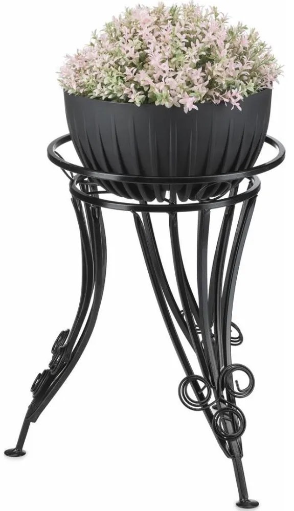 Virágállvány 47x43 cm fekete