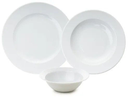 18 darabos fehér porcelán étkészlet