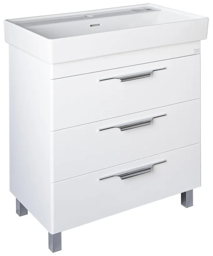 TMP TRIO 100 álló fürdőszobabútor - CeraStyle SHARP - 37500 mosdóval - 100 x 48 cm