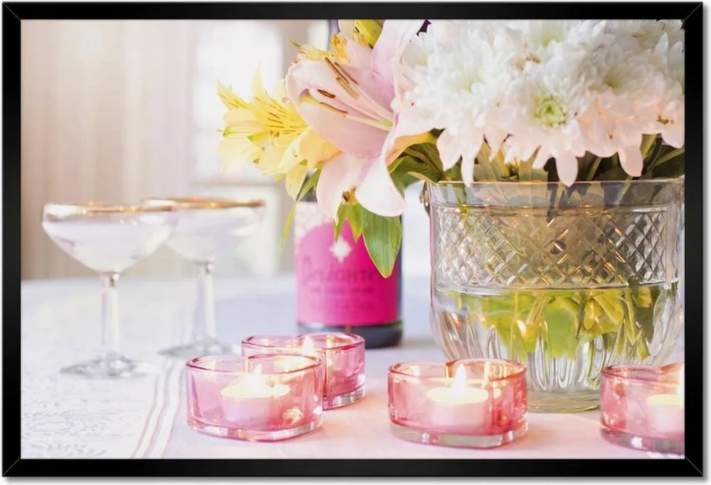 Poszterek keretben 60x40 Nőnap Ajándék Love