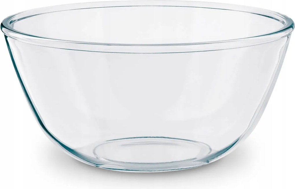 Saláta tálaló boroszilikát üveg salátához 2,5L