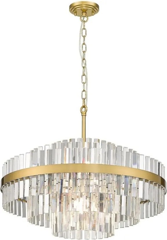 Függő lámpa csillogó kristályokkal Constantinople P0567-12A-2GAC Zuma