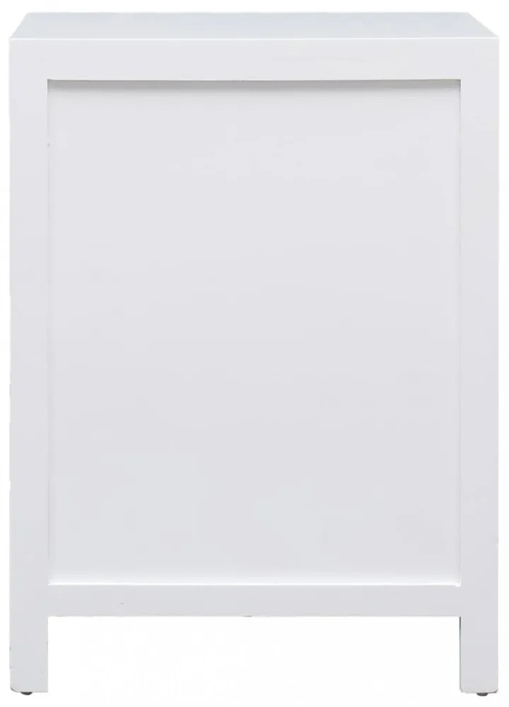 fehér császárfa éjjeliszekrény 38 x 28 x 52 cm