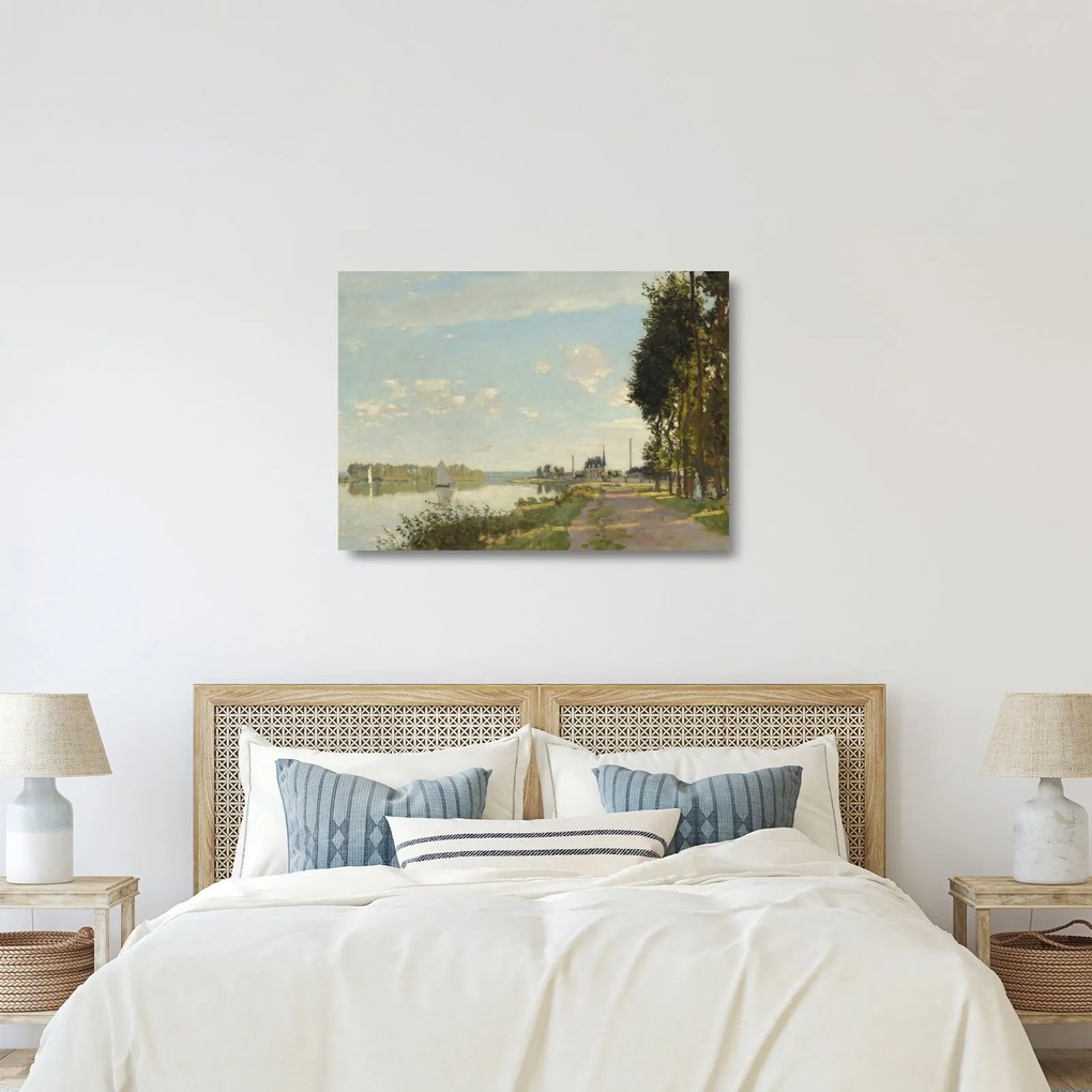 Üveg kép - Claude Monet, Argenteuil, reprodukciók (70x50 cm)