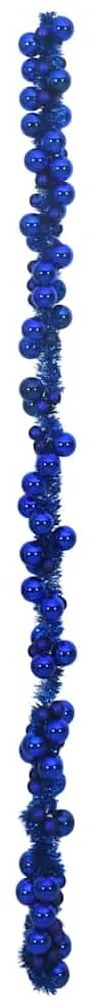 Karácsonyi gömb girland Kék 186 cm Polisztirol
