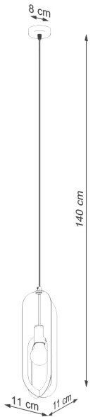 Sollux SL.1360 - Csillár zsinóron NICUS 1xE27/15W/230V fehér