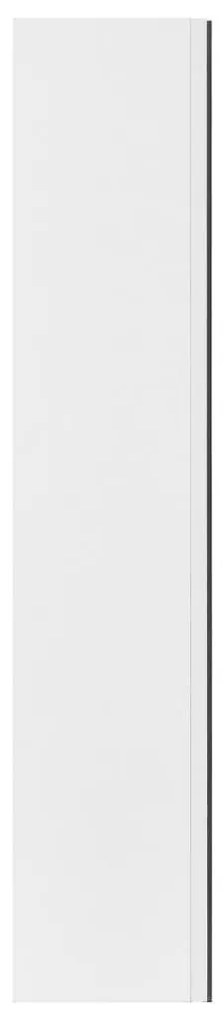 fehér MDF tükrös fürdőszobaszekrény 60 x 15 x 75 cm