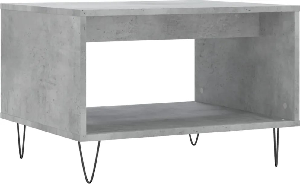 vidaXL betonszürke szerelt fa dohányzóasztal 60 x 50 x 40 cm