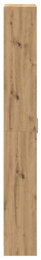 Szekrény Tömör Tölgy 55x25x189 cm Szerelt Fa