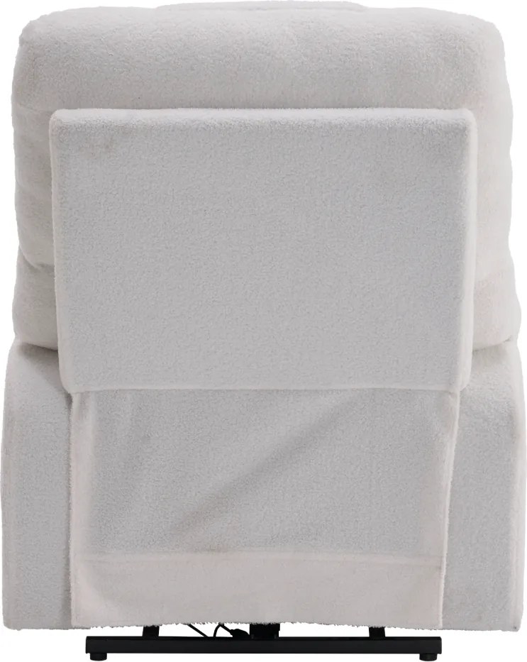 Állítható masszázs fotel, fehér, HUDSON