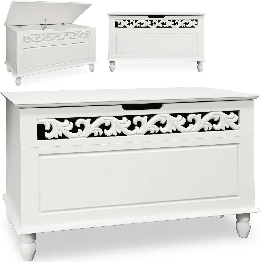 Casaria® Decor 2 láda - fehér