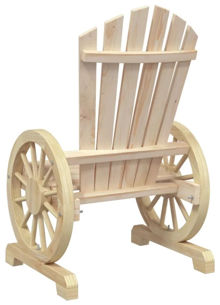 2 db tömör fenyőfa kerti Adirondack szék