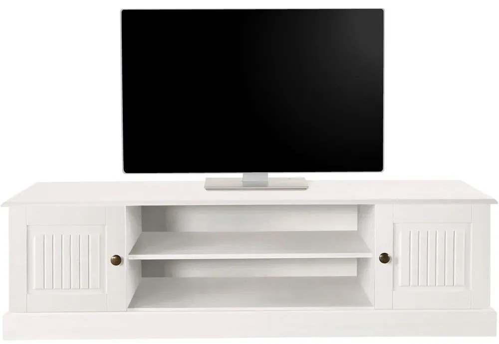 Fehér borovi fenyő TV-állvány 45x40 cm Mille – Støraa