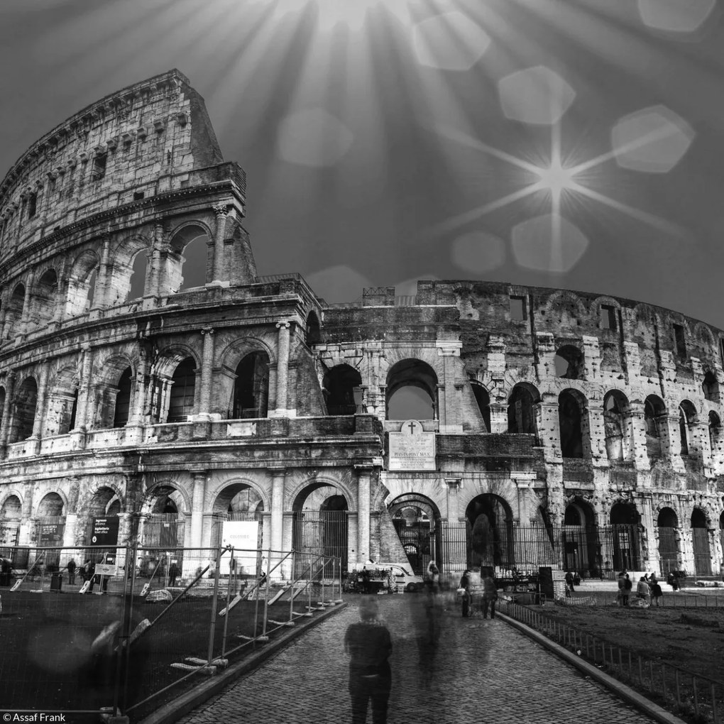 Poszter 20x20cm Híres római Colosseum 6, Assaf Frank